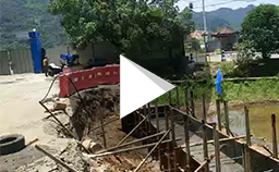 浙江杭州公路施工現場